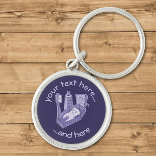 Tooth Funeral Key Ring