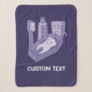 Tooth Funeral Sherpa Blanket