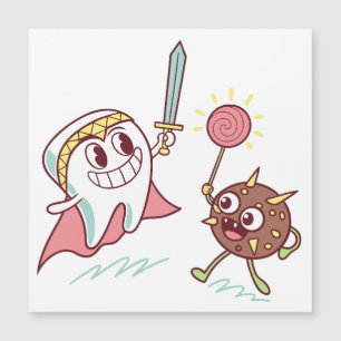 Tooth Hero vs Bacteria Monster Fun Dental Cartoon