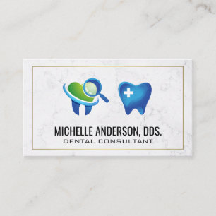Tooth Inspection and Aid Logo Business Card