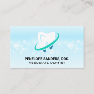 Tooth Logo Dental Profession Business Card