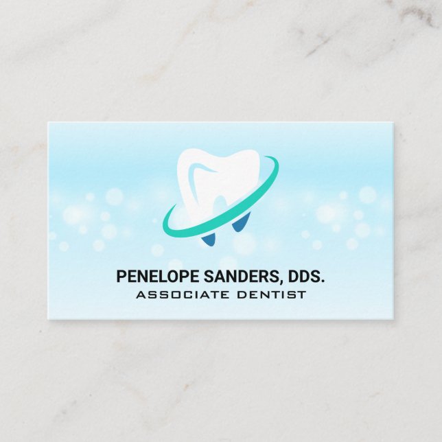 Tooth Logo | Dental Profession Business Card (Front)