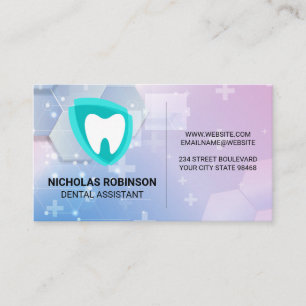 Tooth Logo Medicine Background Business Card