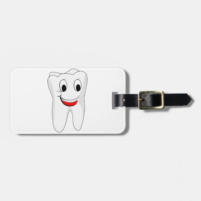 Tooth Luggage Tag (Front Horizontal)