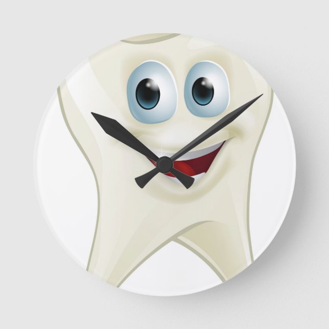 Tooth man round clock (Front)
