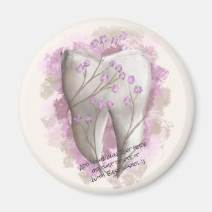 Tooth Painting. Dentist, Dental Assistant Template Magnet