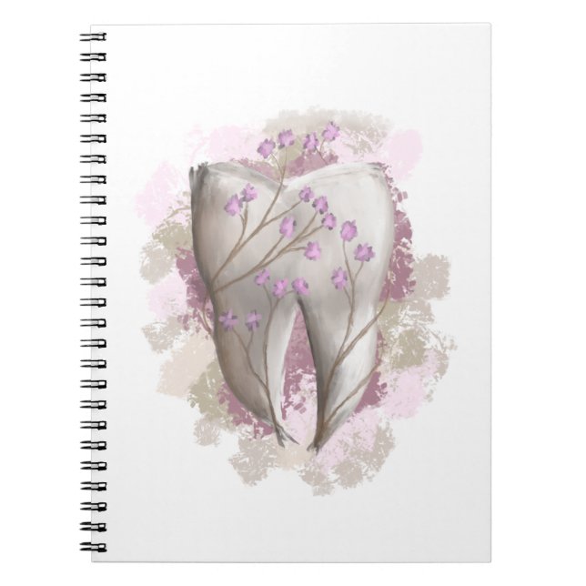 Tooth Painting. Dentist, Dental, Dentistry. Gift. Notebook (Front)