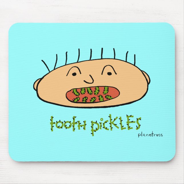 tooth pickles mouse mat (Front)