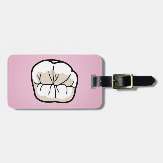 Tooth [PINK] Luggage Tags (Front Horizontal)