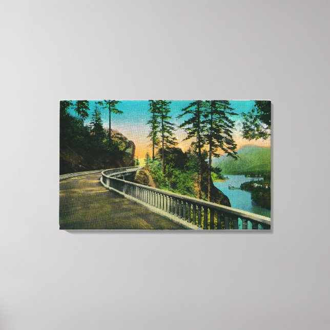 Tooth Rock on Columbia RiverColumbia River, OR Canvas Print (Front)