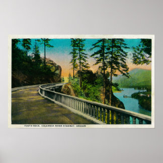 Tooth Rock on Columbia RiverColumbia River, OR Poster