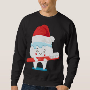 Tooth Santa Christmas Cute X-Mas Dental Assistant Sweatshirt