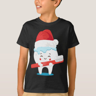 Tooth Santa Christmas Cute X-Mas Dental Assistant T-Shirt