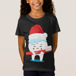 Tooth Santa Christmas Cute X-Mas Dental Assistant T-Shirt
