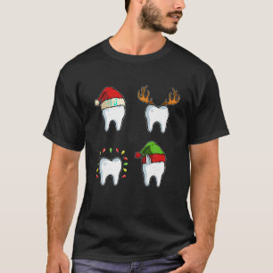 Tooth Santa Reindeer Elf Christmas Pajama Cool X M T-Shirt