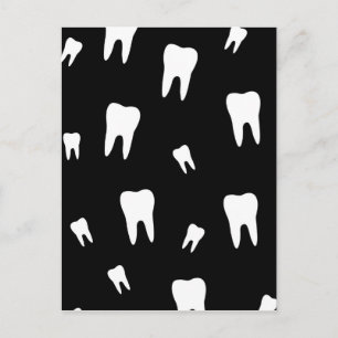 Tooth wallpaper postcard