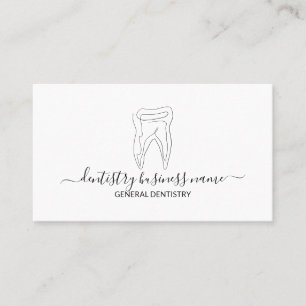 Tooth whitening dental clinic modern business card