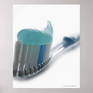 Toothbrush and Toothpaste Poster