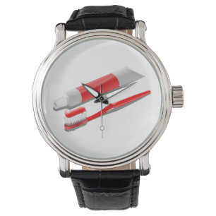 Toothbrush And Toothpaste Watch