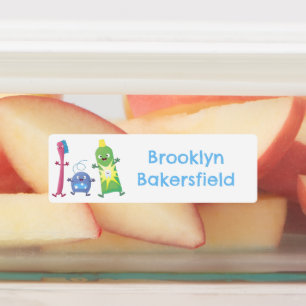 Toothbrush toothpaste dental floss personalised