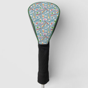 Toothbrush & Toothpaste Pattern Golf Head Cover