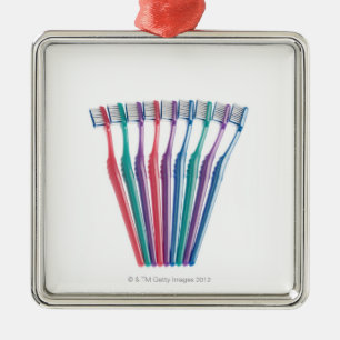 Toothbrushes Metal Tree Decoration