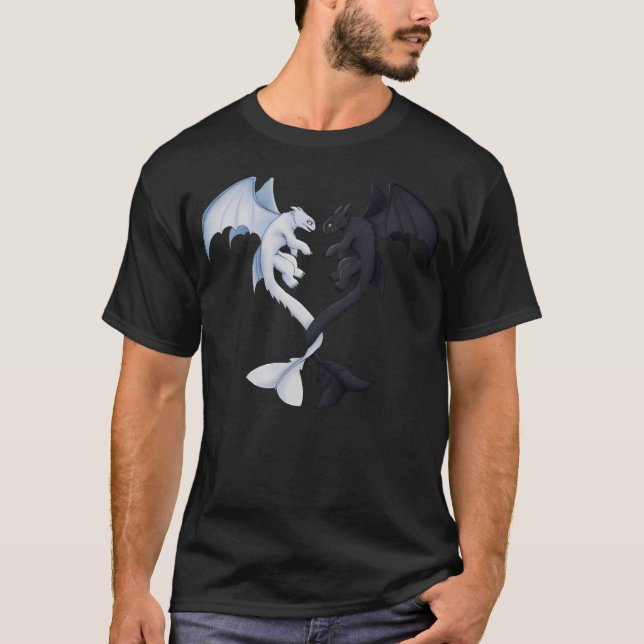 Toothless And Lightfury T-Shirt (Front)