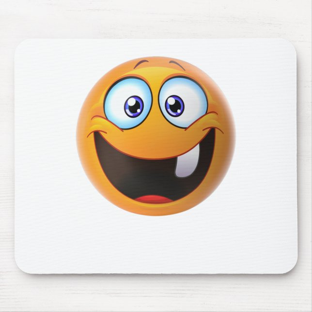 Toothless Smile Yellow Mouse Mat (Front)