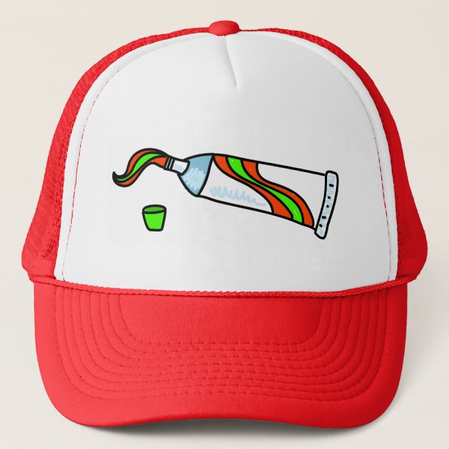 Toothpaste Trucker Hat (Front)