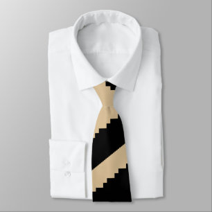 Toothy Crocodile Modern Striped Pattern Tie