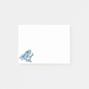 Toothy Grin Cartoon Shark Post-it Notes