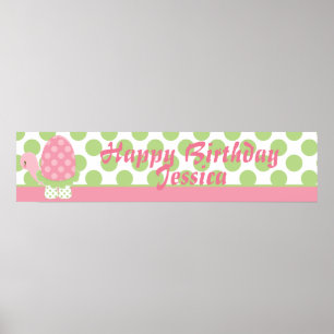 Tootsie Turtle Birthday Banner-1 Poster