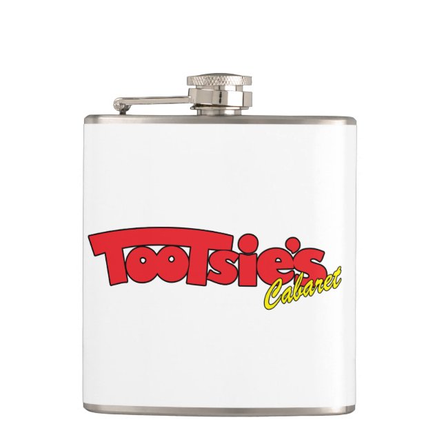 Tootsies Cabaret Stainless Steel Flask (Front)