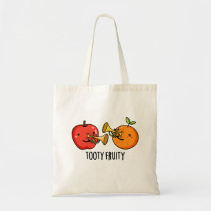 Tooty Fruity Cute Fruit Musician Pun Tote Bag