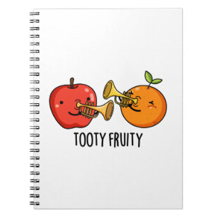 Tooty Fruity Funny Fruit Musician Pun Notebook