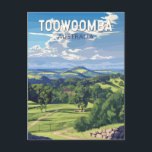 Toowoomba Australia Travel Art Vintage Postcard<br><div class="desc">Toowoomba retro vector travel design. Toowoomba is a city in the Darling Downs region of southern Queensland,  Australia.</div>