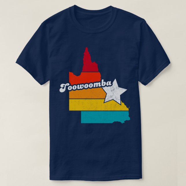 Toowoomba Queensland Vintage Distressed Souvenir 2 T-Shirt (Design Front)
