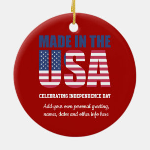 Top 10 reasons To LOVE USA Patriotic Personalised Ceramic Tree Decoration