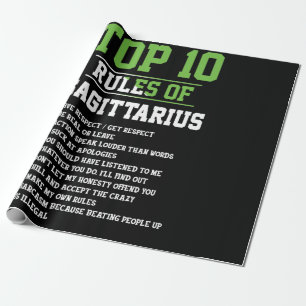 Top 10 Rules Of Sagittarius Birthday Horoscope Wrapping Paper