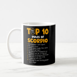 Top 10 Rules of Scorpio Birthday Gifts Coffee Mug