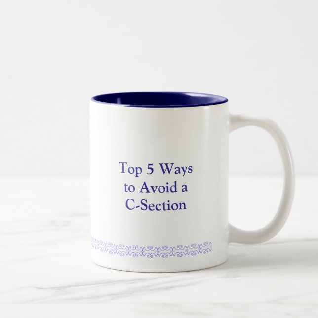 Top 5 Waysto Avoid a C-Section Two-Tone Coffee Mug (Right)