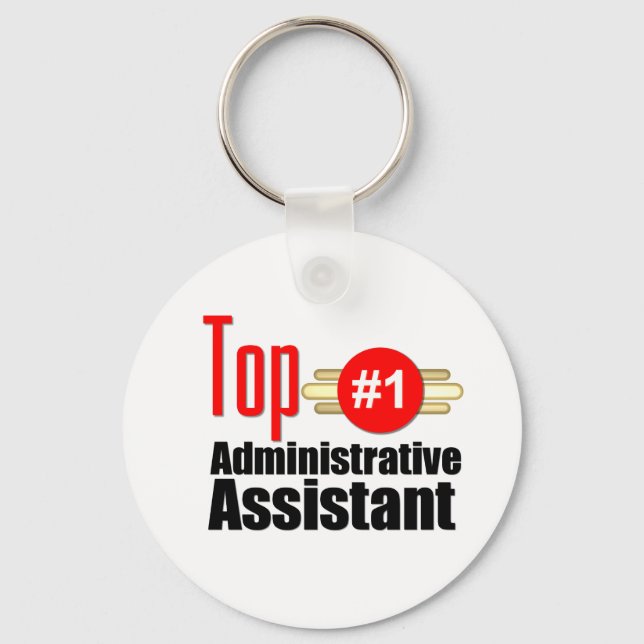 Top Administrative Assistant Key Ring (Front)