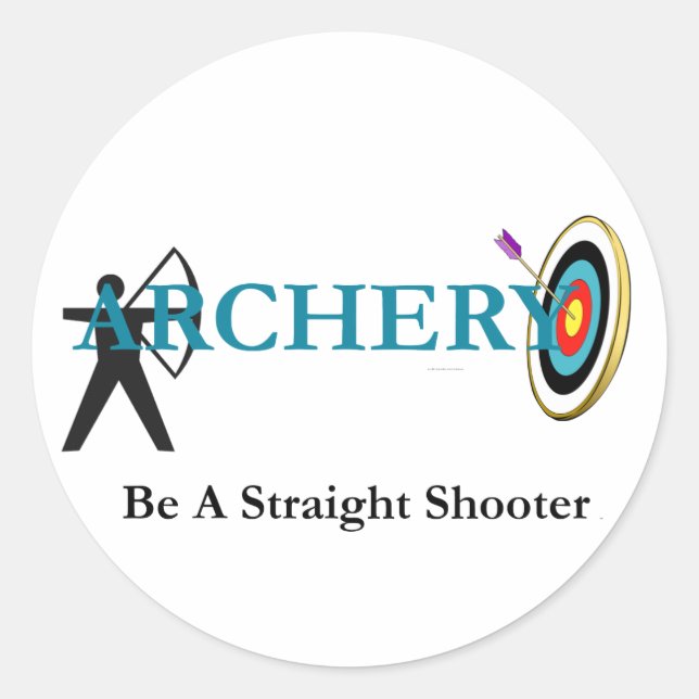 TOP Archery Classic Round Sticker (Front)