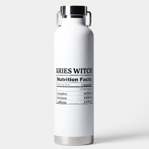 Top Aries Gift Customisable Zodiac Astrology Trend Water Bottle