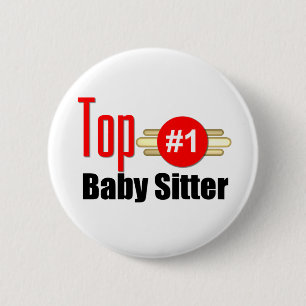 Top Baby Sitter 6 Cm Round Badge