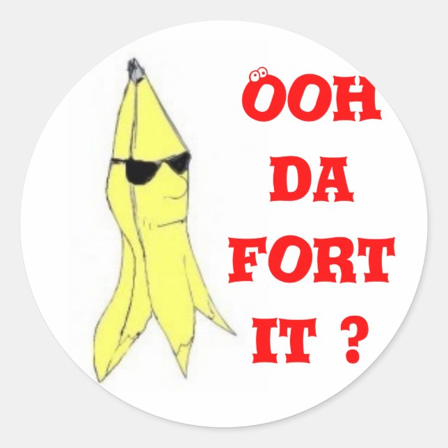 Top Banana Classic Round Sticker (Front)