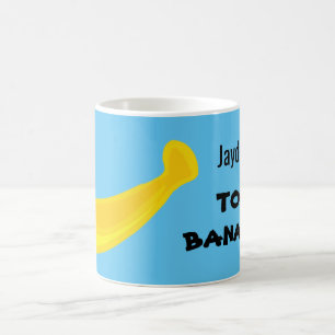 Top banana! Cute banana. Your name. Coffee Mug