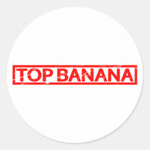 Top Banana Stamp Classic Round Sticker
