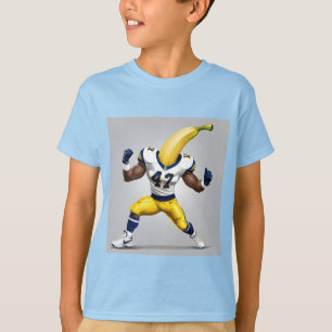 "Top Banana Touchdown" Banana Head Footballer T-Shirt