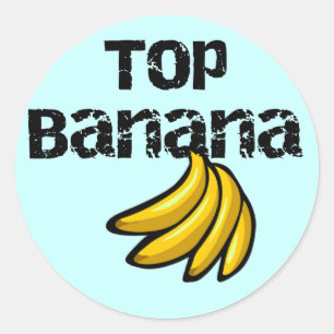 Top Banana Tshirts and Gifts Classic Round Sticker